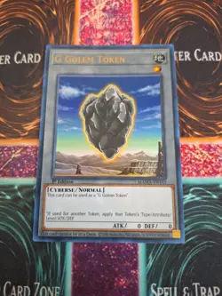 Yugioh G Golem Token MAMA-EN103 Ultra Rare 1st Edition Near Mint - Image 1