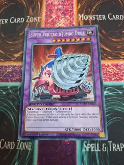 Yugioh Super Vehicroid Jumbo Drill SGX2-ENB22 Secret Rare 1st Edition Near Mint - Image 1