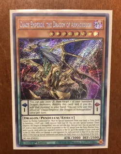 Yugioh - Chaos Emperor, The Dragon Of Armageddon BLAR-EN051 - Secret Rare - NM - Image 1