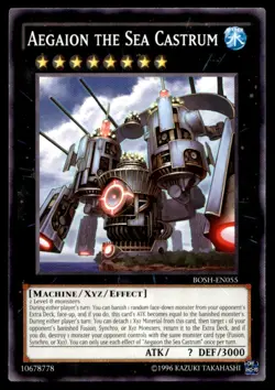 Aegaion the Sea Castrum Breakers of Shadow BOSH-EN055 MP YuGiOh TCG | Buy 10 Get - Image 1