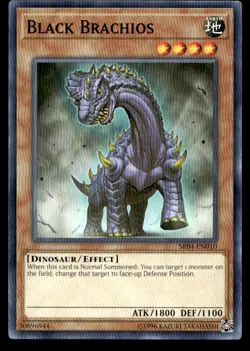Black Brachios Structure Deck: Dinosmasher's Fury SR04-EN010 MP YuGiOh TCG | Buy - Image 1