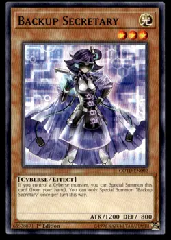 Backup Secretary Code of the Duelist COTD-EN002 MP YuGiOh TCG | Buy 10 Get 10 Fr - Image 1