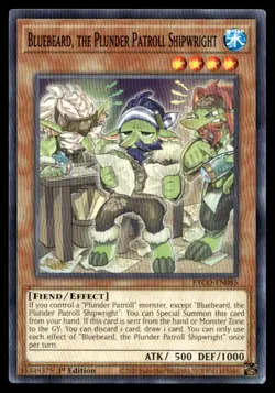 Bluebeard, the Plunder Patroll Shipwright Eternity Code ETCO-EN085 MP YuGiOh TCG - Image 1