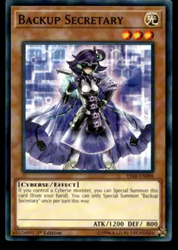 Backup Secretary Starter Deck: Codebreaker YS18-EN008 MP YuGiOh TCG | Buy 10 Get - Image 1