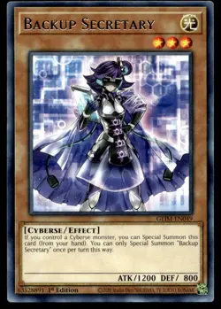 Backup Secretary Genesis Impact GEIM-EN049 MP YuGiOh TCG | Buy 10 Get 10 Free - Image 1