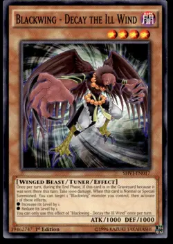 Blackwing - Decay the Ill Wind Shining Victories SHVI-EN017 MP YuGiOh TCG | Buy - Image 1