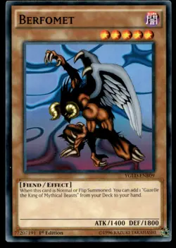 Berfomet King of Games: Yugi's Legendary Decks YGLD-ENB09 MP YuGiOh TCG | Buy 10 - Image 1