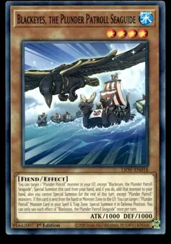 Blackeyes, the Plunder Patroll Seaguide Lightning Overdrive LIOV-EN018 MP YuGiOh - Image 1