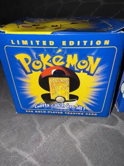 1999 Burger King/Nintendo Pokemon 23K Gold Plated Trading Card Set of 3 NIB - Image 5