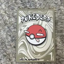 Pokederp Liquootie 13/25 - Vaporeon Pokemon Derpy Fan Art Card - Image 2