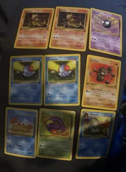 Lot of 11 Pokemon Fossil First Edition Cards 1999 All Non Holo Near Mint - Image 2