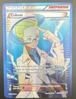 Pokemon TCG Colress 135/135 Plasma Storm Black & White Full Art Card LP - Image 1