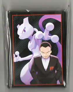 Destined Rivals Glory of Team Rocket Card sleeves 65 Count mewtwo Giovanni - Image 1