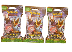 Pokemon TCG Cards XY Fates Collide Sleeved Booster 3 Pack Bundle! Sealed! - Image 1