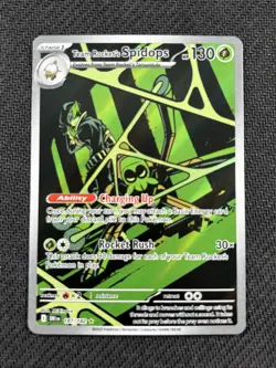 Team Rockets Spidops 187/182 Destined Rivals Illustration Rare Pokemon Card - Image 1