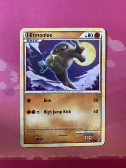 Pokemon Card Hitmonlee Call Of Legends Common 58/95 Near Mint - Image 1