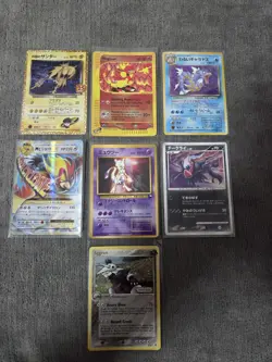pokemon card lot 7x vintage & japanese holo ex darkrai mewtwo aggron cp6 - Image 1