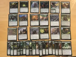 Magic The Gathering Lot Of 36 Battle For Baldur’s Gate GREEN Cards - Image 1