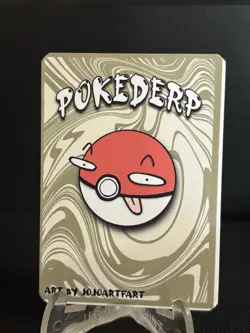 Pokederp Heatootie 15/25 - Flareon Pokemon Derpy Fan Art Card #Y - Image 2
