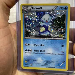 Pokemon TCG McDonalds Promo Card 2012 - 5/12 Dewott 2012 Holo NM Near Mint - Image 1