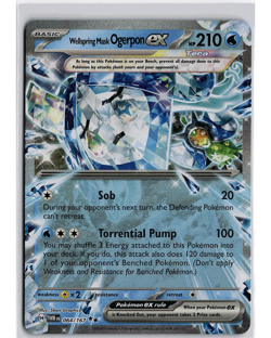 Pokemon Wellspring Mask Ogerpon ex 064/167 Holo Rare Prize Pack Series Cards NM - Image 1