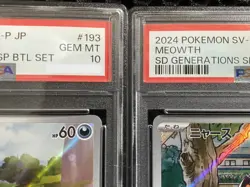 PSA 10 Meowth 192/SV-P Paldean Wooper 193/SV-P AR Set Japanese Pokemon Card Deck - Image 3