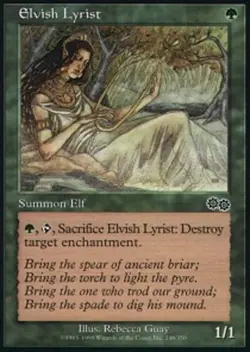 4x Elvish Lyrist NM-Mint, English Urza's Saga MTG Magic - Image 1