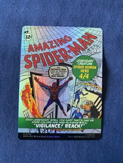 MTG Peter Parker (0232) (Borderless) Marvel's Spider-Man Foil PRIORITY SHIPPING! - Image 2