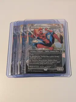 (4x) Spectacular Spider-Man (0014) Borderless Rare: Spider-Man MTG (NM) - Image 1