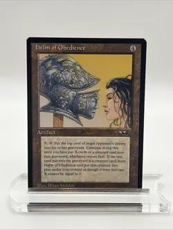 Helm of Obedience Alliances 1996 Near Mint Never Played Magic The Gathering Mtg - Image 1