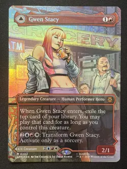 Gwen Stacy (0202) (Borderless) Marvel's Spider-Man Foil - Image 1