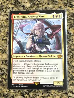 Magic the Gathering - Lightning, Army of One - Near Mint - Final Fantasy M 0233 - Image 1