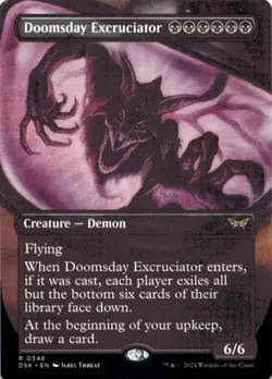MTG Doomsday Excruciator (Borderless) Normal NM Duskmourn: House of Horror Magic - Image 1