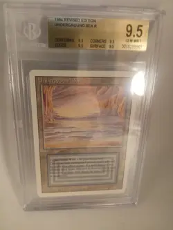 MTG UNDERGROUND SEA BGS 9.5 REVISED MAGIC THE GATHERING TRUE GEM MINT - Image 1