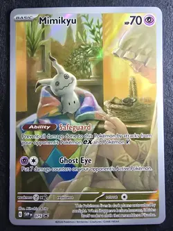 Mimikyu 075 Promo Pokemon TCG Card Scarlet & Violet Paldean Fates - Image 1