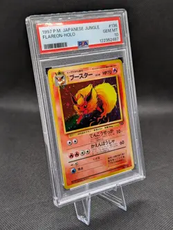 1997 Pokemon Japanese Jungle #136 Flareon Holo PSA 10 - Image 3