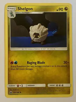 Pokemon Sun & Moon Celestial Storm Regular Shelgon 105/168 - Image 1
