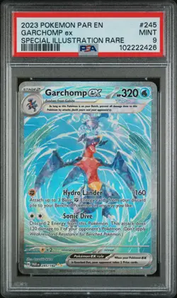 2023 POKEMON PAR EN-PARADOX RIFT SPECIAL ILLUSTRATION RARE GARCHOMP EX PSA 9 - Image 1