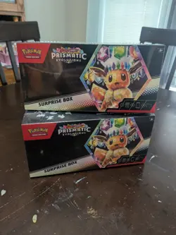 Pokemon TCG Scarlet & Violet Prismatic Evolutions Surprise Box (Lot of 2) SEALED - Image 1