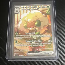 Whimsicott Ex 165/086 Special Illustration Rare Pokemon White Flare English - Image 1