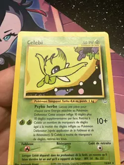 Carte Pokemon Wizards Neo Revelation Celebi Rare 16/64 Francais Vf Fr - Image 3