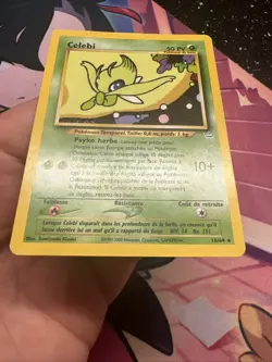 Carte Pokemon Wizards Neo Revelation Celebi Rare 16/64 Francais Vf Fr - Image 5