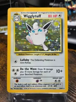 1999 Pokemon TCG Wigglytuff Jungle Set 16/64 WotC Holo Rare LP - Image 1
