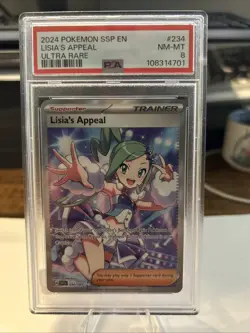 Lisia's Appeal 234/191 Sv08: Surging Sparks - PSA 8 Pokemon - Image 1