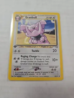 1st Edition Granbull 37/111 Neo Genesis WoTC Pokemon TradingCardGame 2000 - Image 1