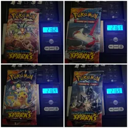 HEAVY! Lot Of 4 Surging Sparks Pokemon TCG Booster Pack 21.60g+ - Image 1