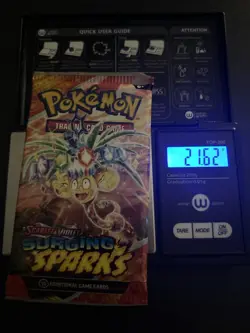 HEAVY! Lot Of 4 Surging Sparks Pokemon TCG Booster Pack 21.60g+ - Image 2