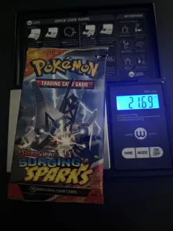 HEAVY! Lot Of 4 Surging Sparks Pokemon TCG Booster Pack 21.60g+ - Image 5