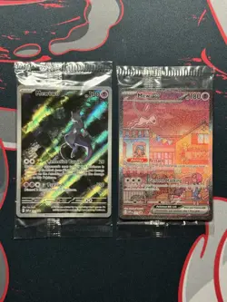 Mew EX & Mewtwo Pokemon TCG Scarlet Violet 151 Black Star Promos (SEALED) - Image 1