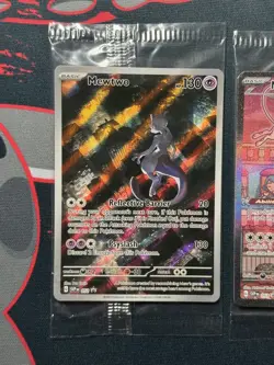 Mew EX & Mewtwo Pokemon TCG Scarlet Violet 151 Black Star Promos (SEALED) - Image 3